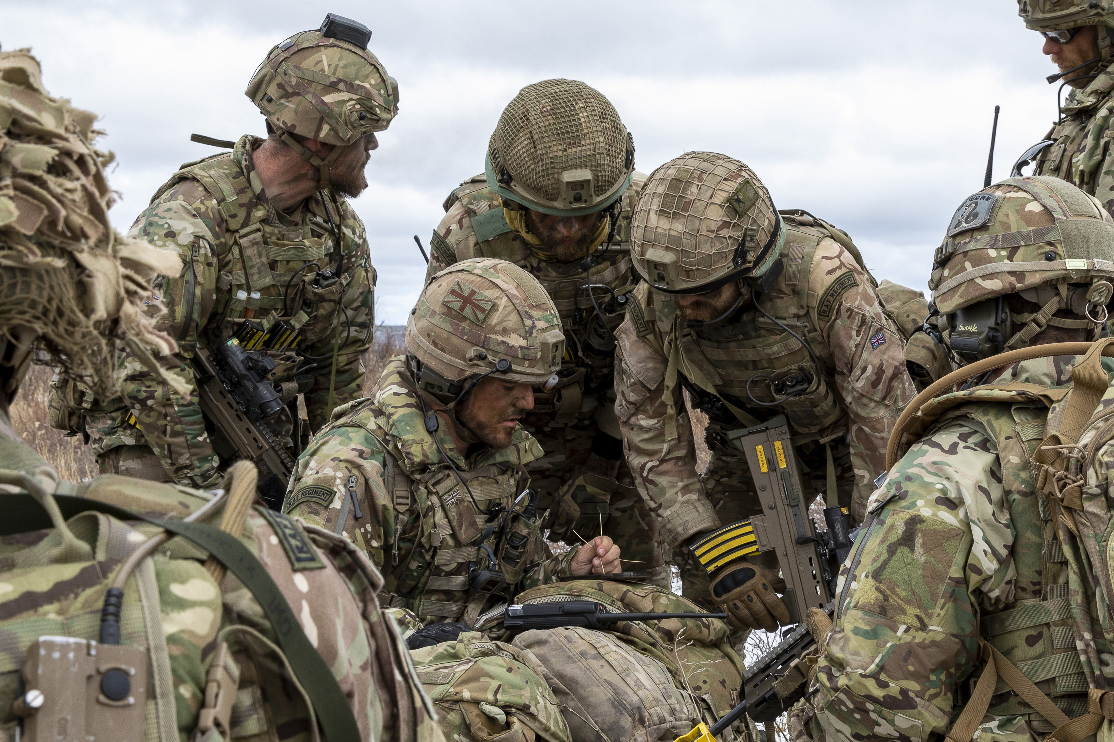 RAF Regiment gather.